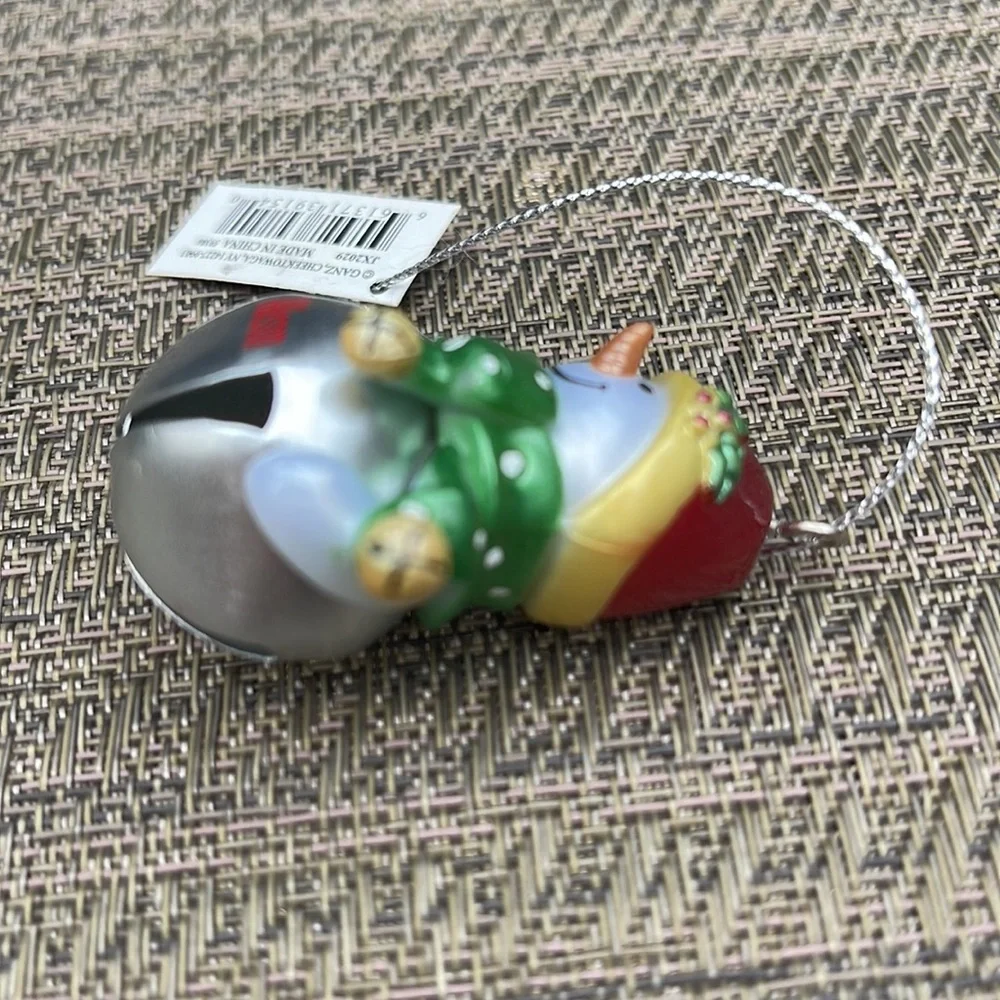 Allison Personalized Jingle Bell Snowman Christmas Ornament NWT